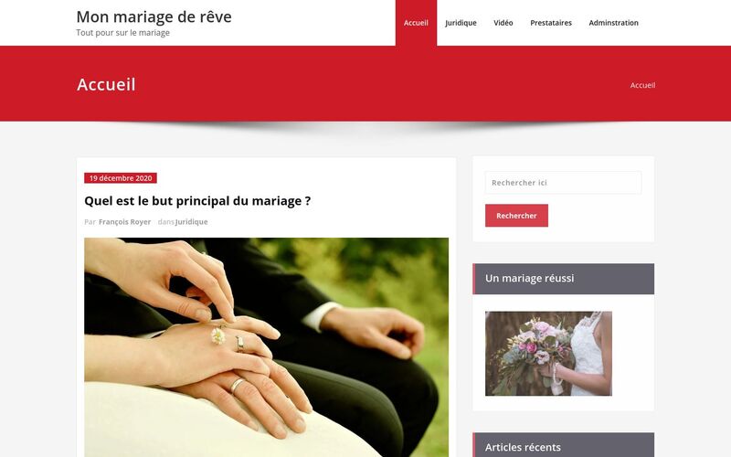 Mon mariage de rêve - Tout pour sur le mariage